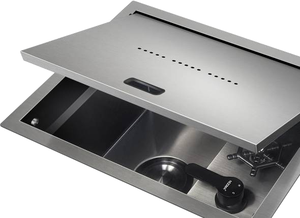 Nuevo Estilo, Venta Caliente, <span class=keywords><strong>Fregadero</strong></span> de Cocina Multifuncional Oculto, Nano Negro Elegante Blanco, con Lavador de Cuo - Product Image 5