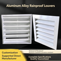 Lames de ventilation modernes en alliage d'aluminium Lishine, étanches pour l'extérieur, idéales pour les bureaux, entrepôts et ateliers