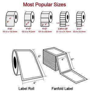 Cinco prevención sintético extraíble sensible al calor adhesivo para muebles etiqueta papel brillante lágrima-Etiquetas de embalaje impermeables - Product Image 6