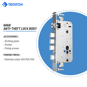 Teditonセキュリティドアボルトスマートドアロック用Smartsteel磁気シリンダードアほぞ穴ロックボディ - Product Image 4