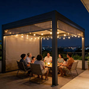 Auvents <span class=keywords><strong>de</strong></span> véranda, terrasse, imperméables, électriques, gazebo, pergola bioclimatique, arches, tonnelles, pergolas en aluminium, motorisées pour l'extérieur - Product Image 3