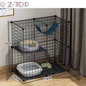 <span class=keywords><strong>Cage</strong></span> pour animal de compagnie, fil métallique métallique, bassin pour chaton, furet, <span class=keywords><strong>Chinchilla</strong></span>, boîte de jeux, maison - Product Image 4
