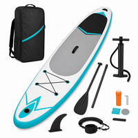 Planche de SUP gonflable tout usage avec pompe électrique, technologie Drop Stitch, gonflage/dégonflage rapide pour les eaux océaniques - Écologique