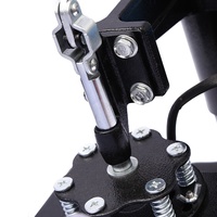 Machine de presse à chaud pneumatique compacte 110V/220V pour le marquage de logos sur chaussures en cuir, stylo de marquage à chaud