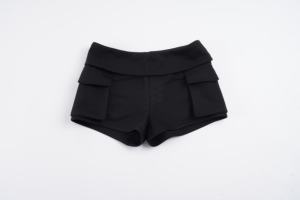 Pantalones Cortos Urbanos Transpirables con Bolsillos Utilitarios para Mujer, Color Sólido, Casuales, para Verano - Product Image 2