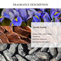 ARÔME UNIQUE Santal Austral Huile de Parfum Concentrée à l'Essence de Bois de Santal Marque Renommée Parfum de Créateur Haute Concentration Huile Parfumée en Vrac