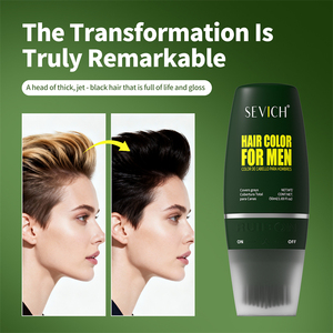 Ngay lập tức Màu Đen Màu tóc dính với lược gừng tự nhiên chiết xuất thuốc nhuộm tóc lược người đàn ông tóc xám để đen vĩnh viễn - Product Image 5