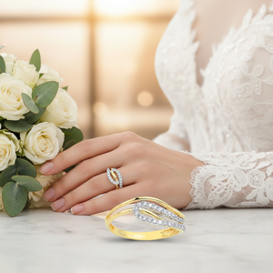 14K solide pureté or Art Design bague de mariage pour les femmes dernière conception bijoux bague de mariage pour la mariée - Product Image 2