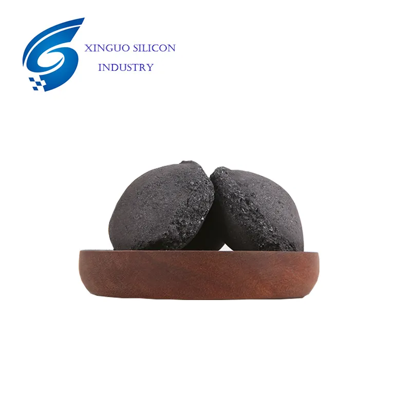 Ferro silicon briquette pressured by machine improve the toughness and cutting ability of pig iron and castings inoculant