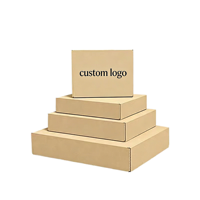Boîtes d'expédition en carton ondulé écologiques de haute qualité avec logo personnalisé, auto-assemblables, revêtement UV, pour entreprises et achats