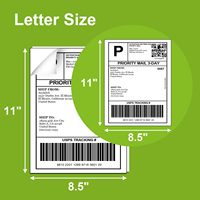 Étiquettes adhésives recyclables A4 1 par page, autocollants blancs imperméables pour imprimante laser/jet d'encre, expédition, emballage postal