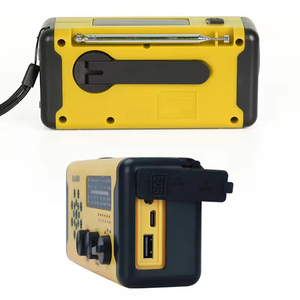 Radio Solar de Emergencia Impermeable AM FM DAB NOAA WB con Manivela, Dinamo, Banco de Energía de 1200mAh, Linterna, IPX4, SOS, Supervivencia al Aire Libre - Product Image 4