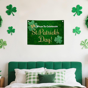 ธงผ้าใบลาย St. Patrick's Creek ขนาด 2.5*1.6 ฟุต พร้อมหัวเข็มขัด 2 อัน - Product Image 4