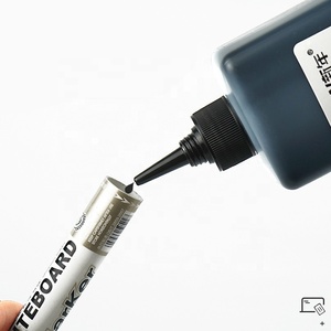 <span class=keywords><strong>Encre</strong></span> à base d'eau effaçable à sec rechargeable effaçable noir rouge bleu vert 4 couleurs pour tableau blanc pour bureau et école - Product Image 4