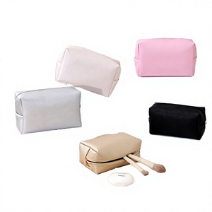 High Quality Wholesale PU Eco-Friendly Recyclable <b>Makeup</b> Organizer Bags Daily Travel Cosmetic <b>Case</b> Large Capacity Custom Zipper - Product Image 4