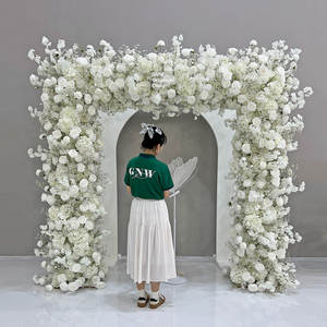 قوس زهور بتصميم جديد من GLW لمناسبات الزفاف ديكور الحفلات قوس مربع للزهور إطار قوس مذهل لمناسبة الزفاف - Product Image 6