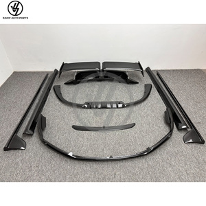 Nouveau pare-chocs en fibre de carbone semi-sèche style Tehart pour 911 2012-2016, aileron arrière, jupes latérales, diffuseur avant, pièces automobiles - Product Image 3