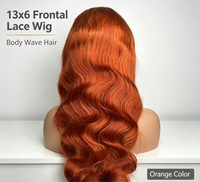 Perruque frontale en dentelle HD sans colle 13x6 en gros, cheveux indiens Remy vierges avec cuticules alignées pour salon de coiffure