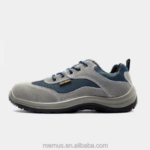 A9180 SB+I Plastic Head Gray Cow Suede Sandwich Lining High Elastic Sponge Insole Security Shoes