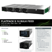 Eltek FPS Flatpack S HE 24V / 36V / 48V 1U système d'alimentation en vrac Compact DC pour les télécommunications marines en mer (CTOS0301.xxx)
