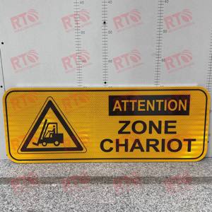 Impresión UV personalizada con señalización de advertencia reflectante de aluminio Señal de límite de velocidad reflectante - Product Image 3