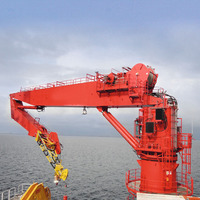 Grue marine à flèche articulée de 12 tonnes, grue de pont de navire à bras pliant hydraulique, certifiée BV CCS pour levage offshore