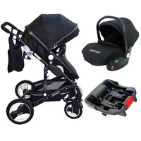 L'usine fournit directement une poussette bébé 3 en 1 + siège auto/poussette bébé, voiture push bébé marcheur Bbay