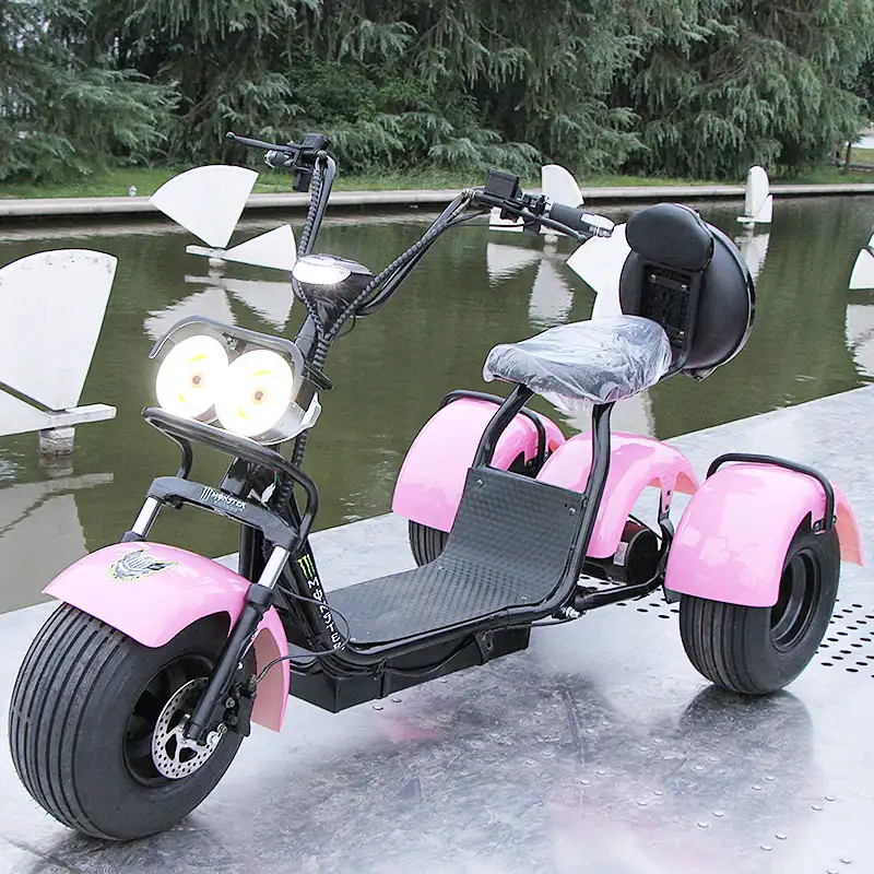 नई DesignThree पहिया इलेक्ट्रिक स्कूटर मोटरसाइकिल Citycoco टोकरी के साथ सस्ती कीमत के साथ स्कूटर बिजली trike