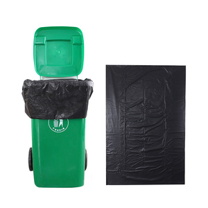 Black Large Trash Bags Xl Thickened High Strength Flat Mouth For Property Management And Schools - Product Image 3