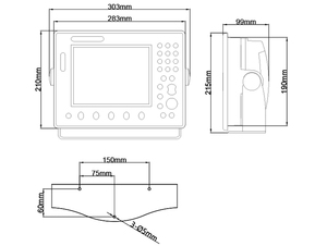 8 "พล็อตเตอร์แผนภูมิเข็มทิศโซนาร์จีพีเอสมัลติฟังก์ชั่เรือ - Product Image 5