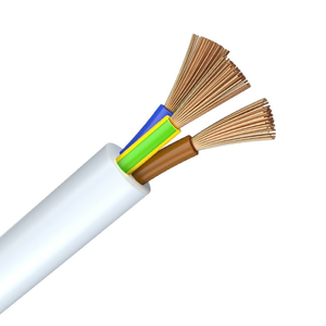 450 750V PVC <span class=keywords><strong>Câble</strong></span> Électrique Connexion PVC H05VVF <span class=keywords><strong>3G</strong></span> 1.5 2.5 4 6 <span class=keywords><strong>10mm2</strong></span> <span class=keywords><strong>Câble</strong></span> D'alimentation Électrique Blanc - Product Image 1