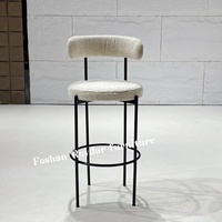 Chaise de comptoir haute Offres Spéciales en acier inoxydable noir tapisserie d'ameublement fête location chaise de bar tabouret Bal
