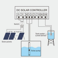 Pompe solaire submersible DC/AC pour l'approvisionnement en eau du bétail et l'utilisation industrielle