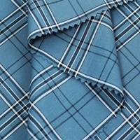 Tissu en fibre de bambou infroissable, teint en fil, à carreaux et imprimé uni, personnalisable, très demandé pour chemises et robes