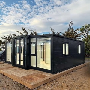 Maison préfabriquée en verre, pliable, 20 pieds, 40 pieds, portable, extensible, conteneur, maison mobile, 2, 3, 4, 5 chambres, mini-maison - Product Image 2