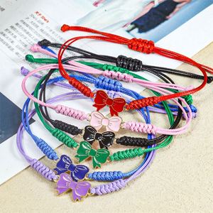 Colorful Animal Sports Style Butterfly Charm Waterproof <b>Plastic</b> <b>Wrap</b> Bracelet String Braided Bangle Promotional Fashion Jewelry - Product Image 5