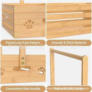 Perchero de madera para ropa de bebé con caja de almacenamiento, de madera maciza, de pie, gran capacidad, para ropa de niños de 0 a 12 meses - Product Image 2