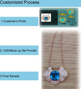 مصمم مخصص الأزياء ألوان الذهب مطلي النساء الزركون طقم مجوهرات - Product Image 3