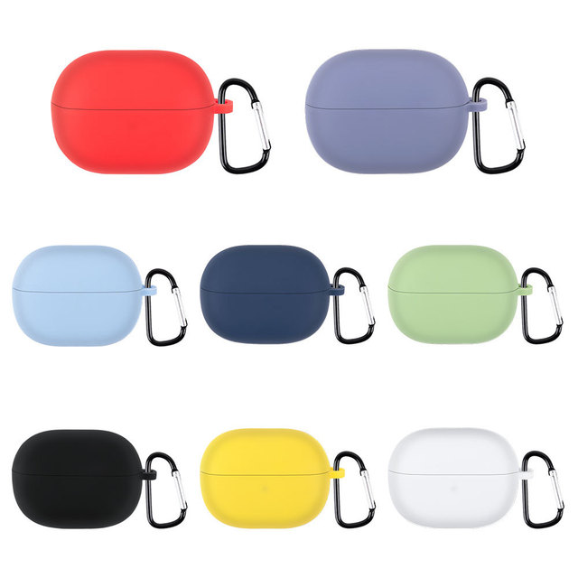 Silicone Earphone Case for Xiaomi Redmi Buds 3 Lite Case with Keychain Charging Box Protective Cover