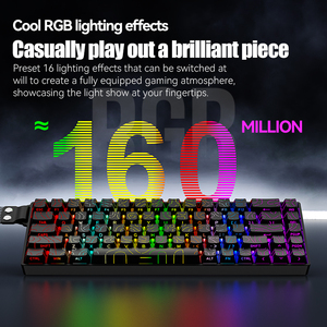 Teclado Mecánico para Juegos con 68 Teclas Intercambiables en Caliente y Teclas con Impresión Lateral, para Computadora Portátil y PC - Product Image 4