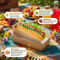 Juego de Combinación de Papel Desechable para Hot Dogs, Bandeja de Papel Blanco para Queso, Contenedor de Comida Rápida con Logotipo Personalizado Impreso, Empaque al por Mayor