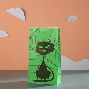 Bolsa de papel Kraft con diseño de estilo ligero Simple de 80G, Serie de bolsas de regalo de comida para Halloween, dulces, pedidos personalizados para vacaciones al por mayor - Product Image 4