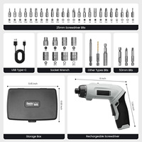 Perceuse-visseuse électrique sans fil portable DIY, kit combiné avec moteur sans balais, batterie rechargeable, tournevis sans fil - 7.1 N.m