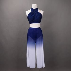 Vêtements d'entraînement de <span class=keywords><strong>danse</strong></span> <span class=keywords><strong>classique</strong></span> maille pantalon de <span class=keywords><strong>danse</strong></span> à jambes larges femmes Style chinois dégradé couleur Art examen vêtements de <span class=keywords><strong>danse</strong></span> - Product Image 1