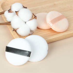 Coussin <span class=keywords><strong>de</strong></span> maquillage en coton, double usage sec et humide, pour <span class=keywords><strong>fond</strong></span> <span class=keywords><strong>de</strong></span> <span class=keywords><strong>teint</strong></span> et poudre libre, écologique, blanc nude, vente directe usine - Product Image 3