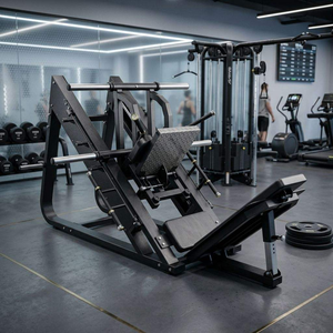 เครื่องฝึกกล้ามเนื้อขาแบบ Heavy Load Leg Press Hack Squat Combo Station พร้อมแท่นขนาดใหญ่ สำหรับออกกำลังกายส่วนล่าง เหมาะสำหรับยิมและฟิตเนสเซ็นเตอร์ - Product Image 2