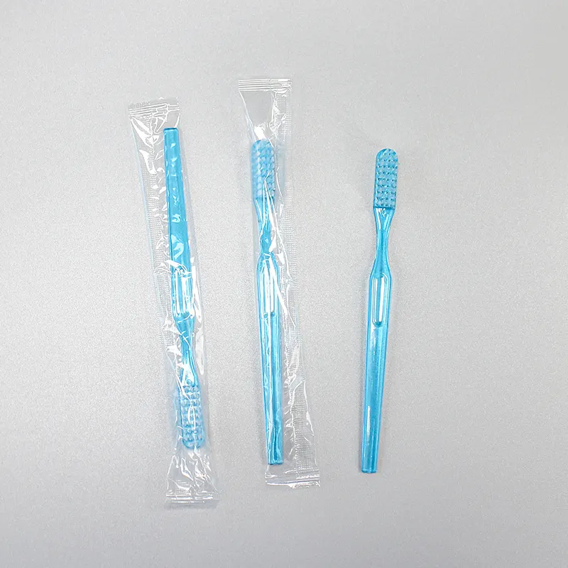 Disposable toothbrush with toothpaste set hotel travel dental set toothbrush and toothpaste Kit