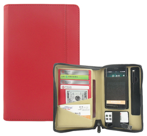 Portafoglio in pelle con Logo personalizzato Modernqiu A5 portafoglio Business in espansione di File portafoglio con Power Bank cancelleria ufficio - Product Image 1