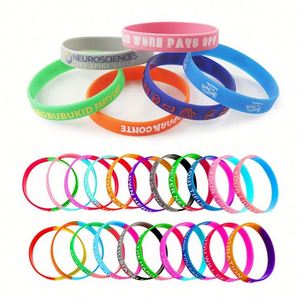 สายรัดข้อมือยางซิลิโคนแบบนูนลายโลโก้ตามสั่ง สำหรับงานอีเว้นท์ - Product Image 1