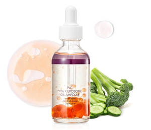 Ampoule d'huile liposomale DrCeuraacle PLC Vita <span class=keywords><strong>K</strong></span> - Soin après laser, éclaircissant, anti-rides, hydratant, sérum à la vitamine <span class=keywords><strong>K</strong></span> pour les peaux ternes - Product Image 1